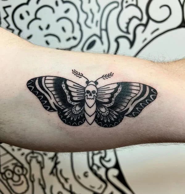 More Death Moth Tattoos That Can’t Be Ignored!