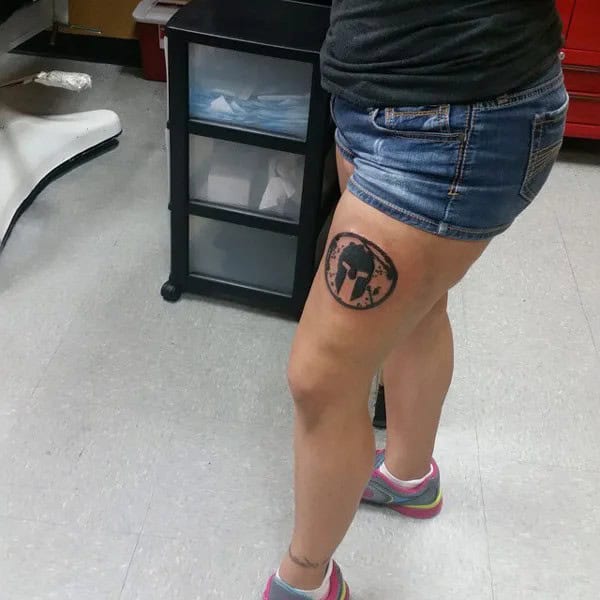 Spartan Logo Tattoo