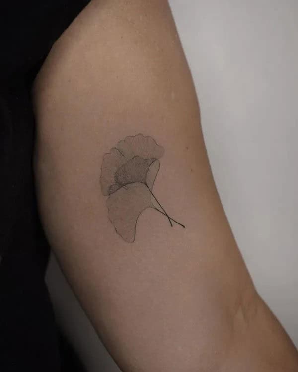 Ginkgo Leaf Tattoo