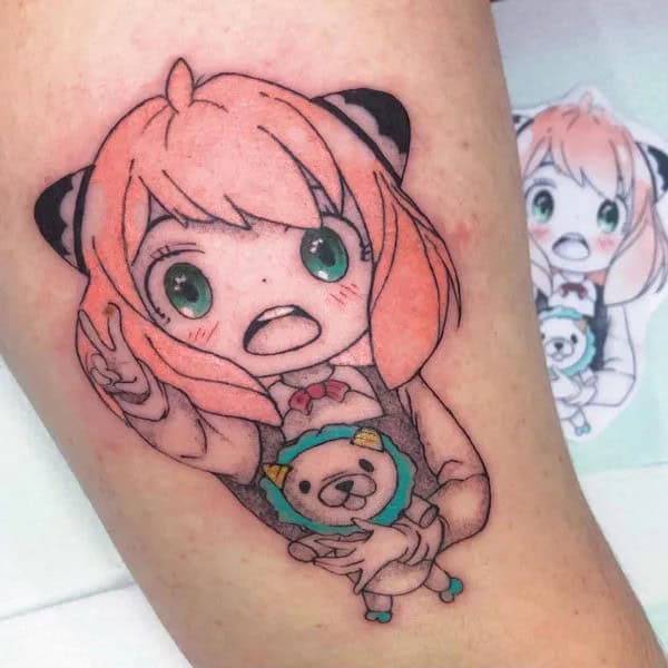 Anime Foot Tattoo