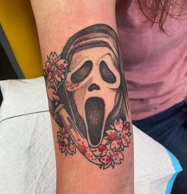 Scream Wrist Tattoo