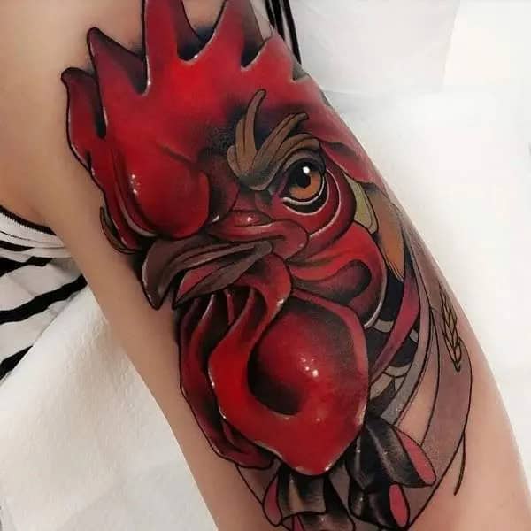 Red Rooster Tattoo