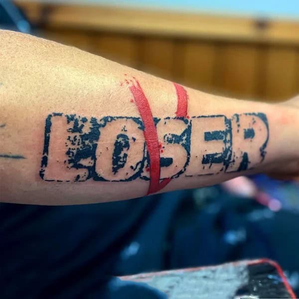 Evil Loser Lover tattoo