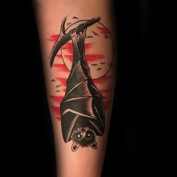 Bat Tattoo On Hand