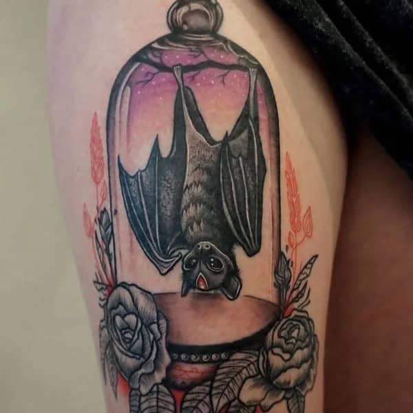 Bat Tattoo On Hand