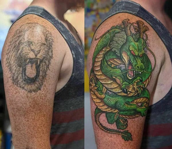 Cover Up Shenron Tattoo