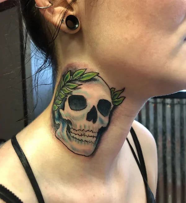 Skeleton Head Tattoo