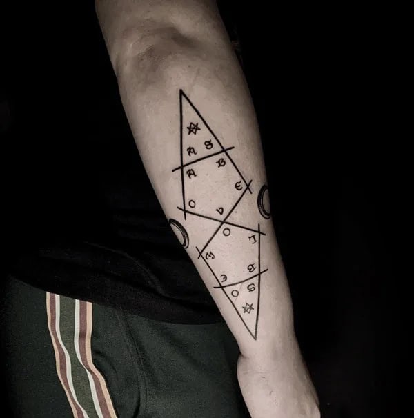 Sacred Geometry “As above, so below” Tattoo