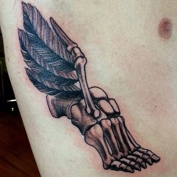 Skeleton Foot Tattoo