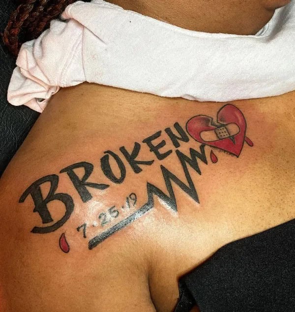 More Broken Heart Tattoos To Wear This Year