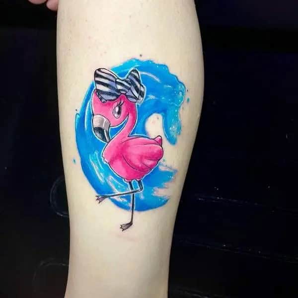 Baby Flamingo Tattoo