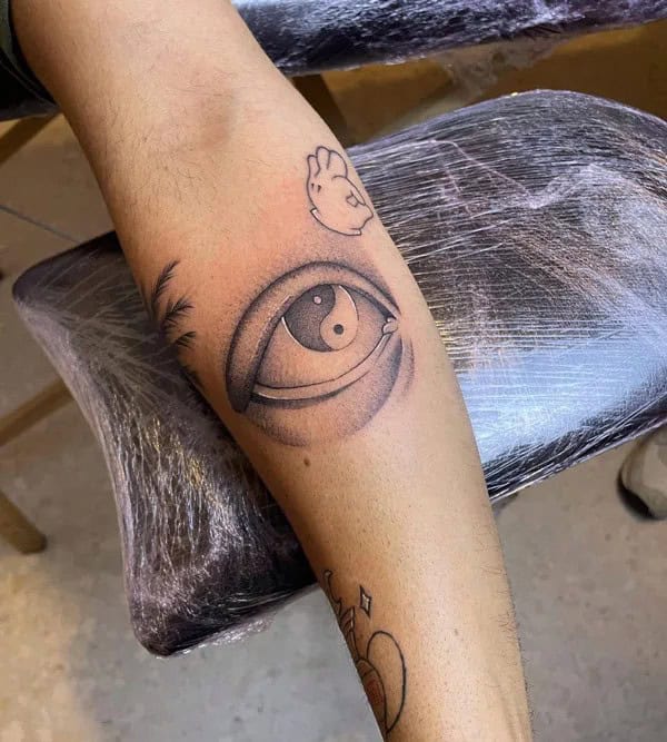 Yin Yang Eye Tattoo