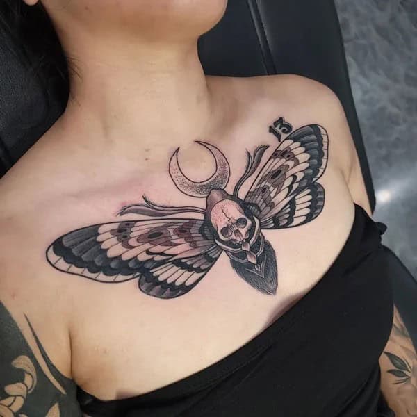 More Death Moth Tattoos That Can’t Be Ignored!