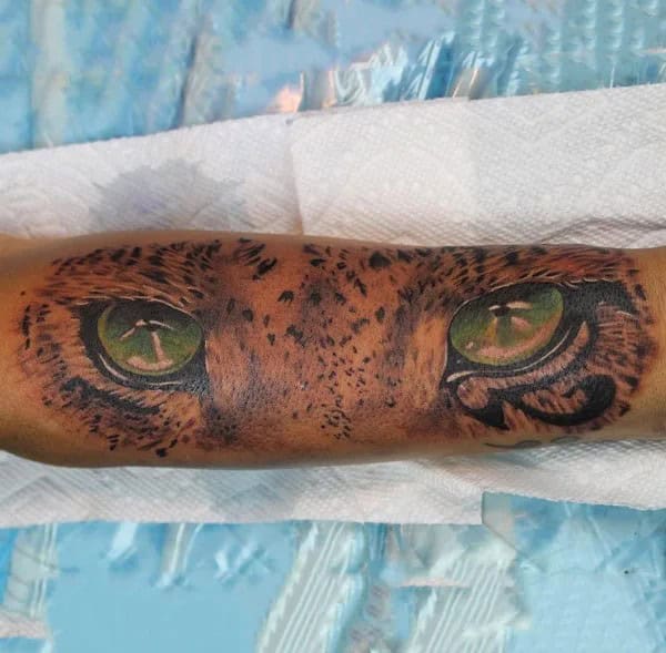 Jaguar Eyes Tattoo