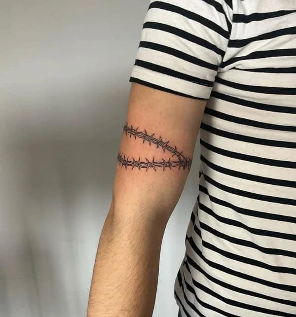 Barbed Wire Arm Tattoo