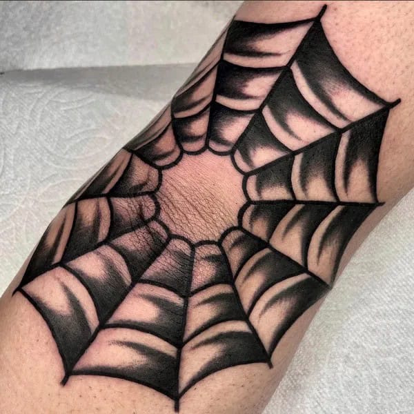 Spider Web Prison Tattoo