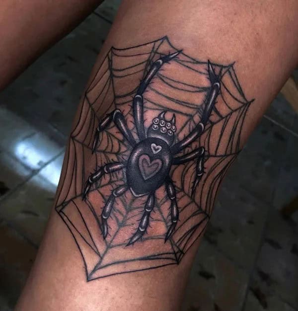 Spider Web Prison Tattoo