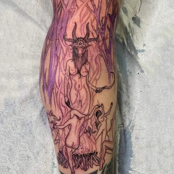 Witches Baphomet Tattoo