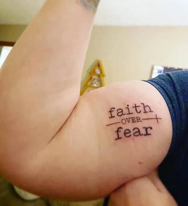 “Faith Over Fear” Cancer Tattoo