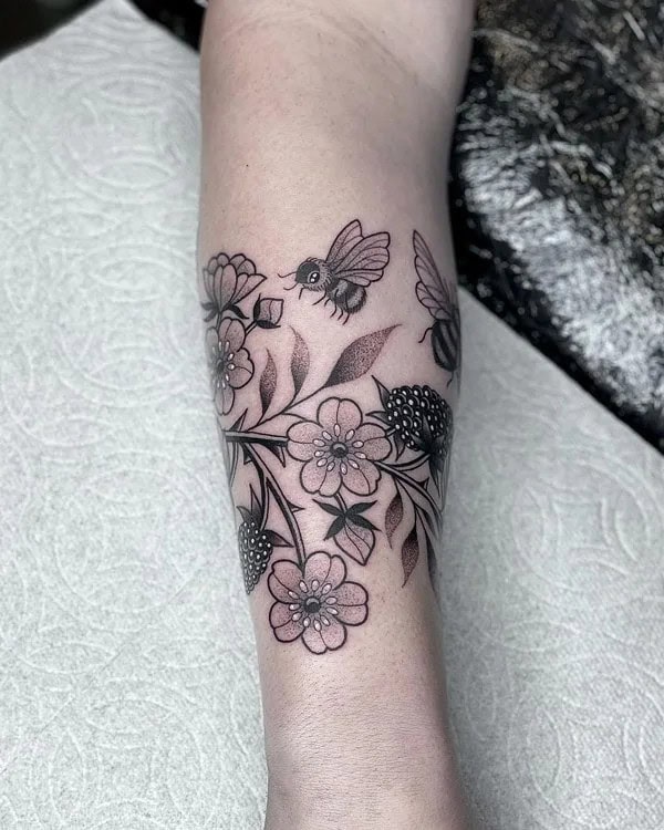 Blackberry Vine Tattoo