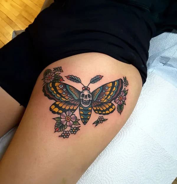 More Death Moth Tattoos That Can’t Be Ignored!