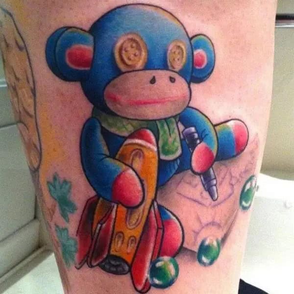 Sock Monkey Tattoo