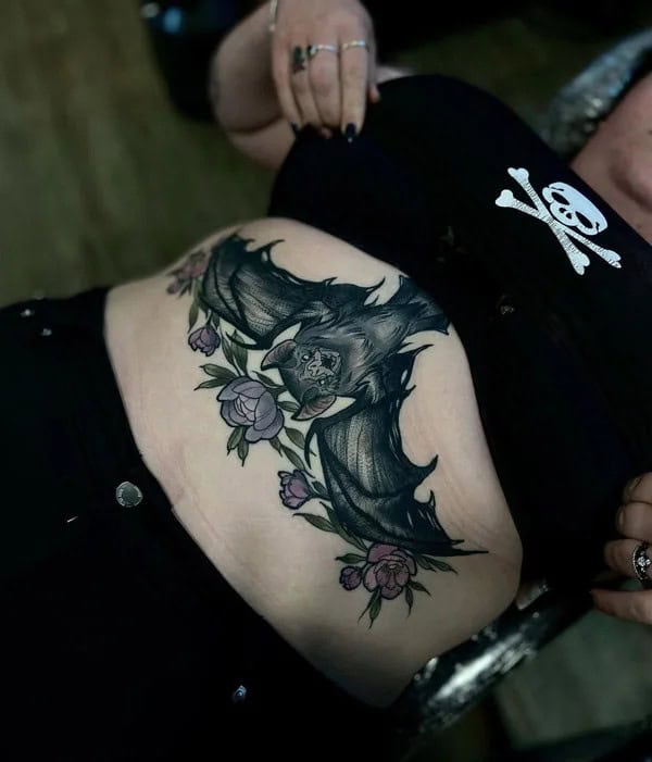 Bat Tattoo On Hand