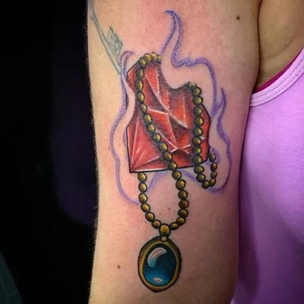 Diamond Necklace Tattoo