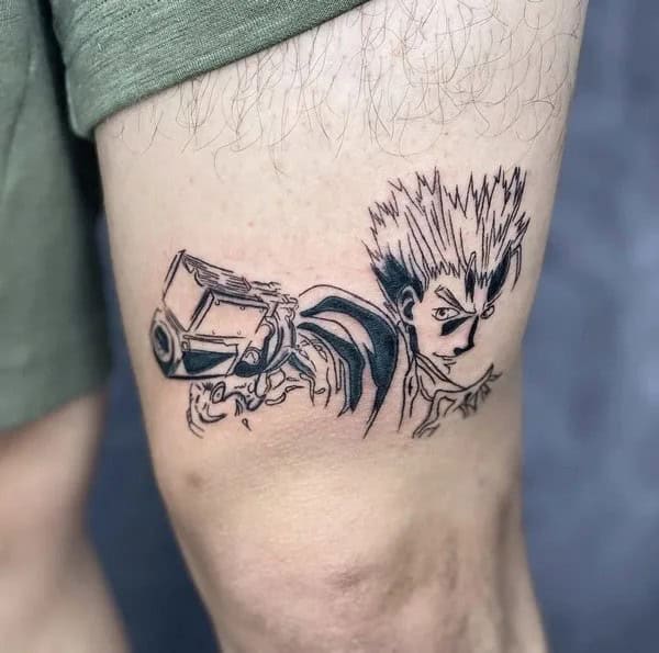 Anime Foot Tattoo