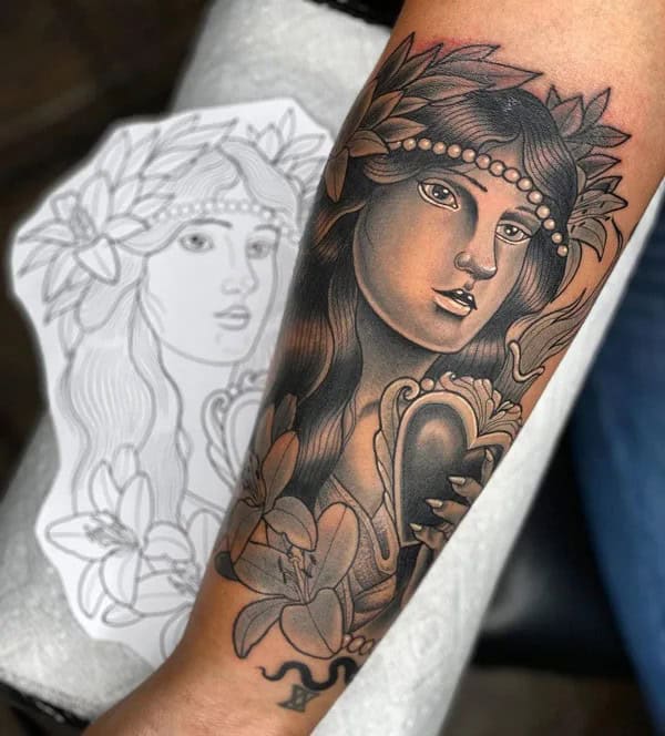 Aphrodite Goddess Tattoo