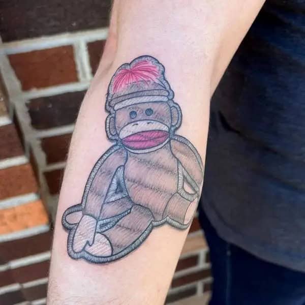 Sock Monkey Tattoo