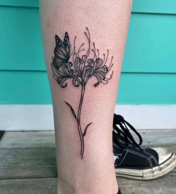 Demon Slayer Spider Lily Tattoo