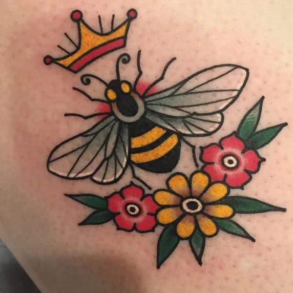 Queen Bee Tattoo