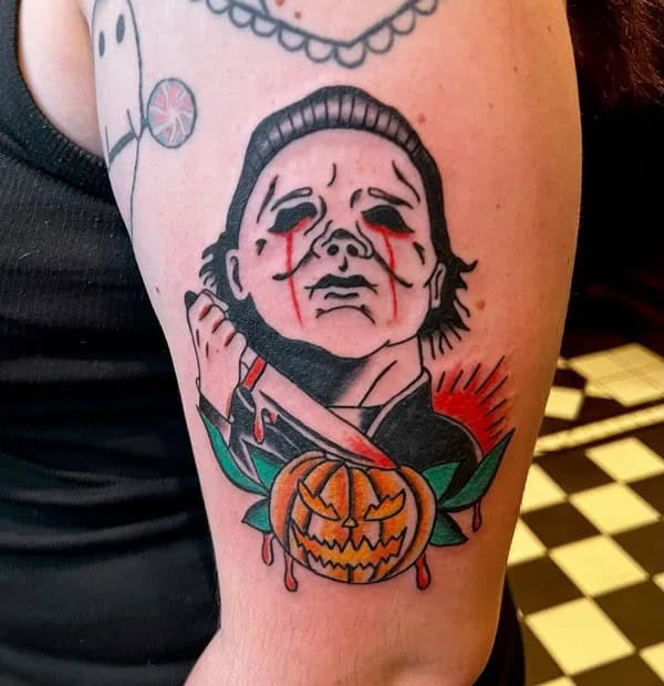 Michael Myers House Tattoo