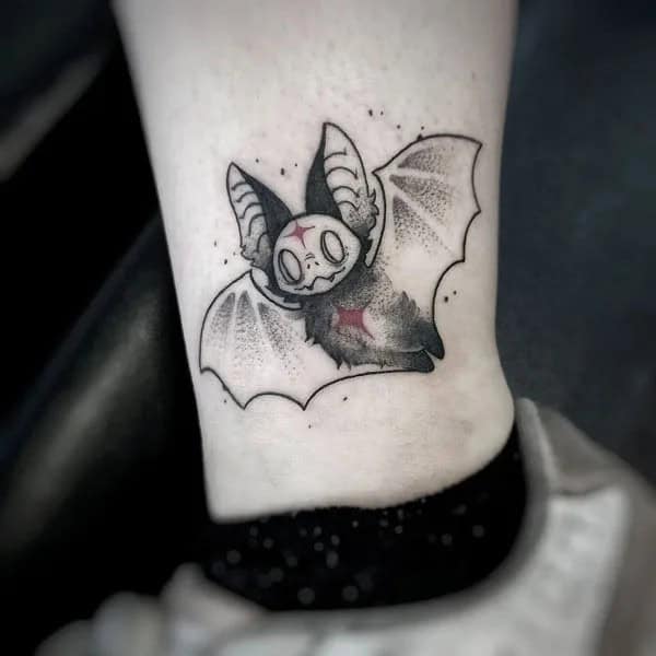 Bat Tattoo On Hand