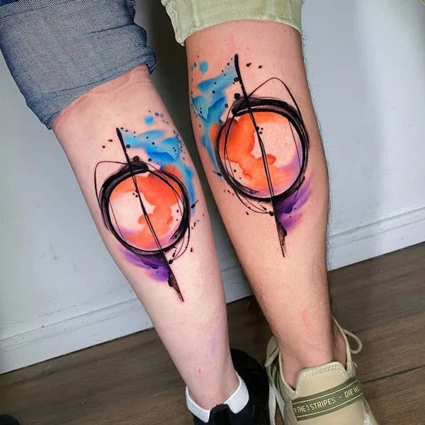 Mother Son Abstract Tattoo