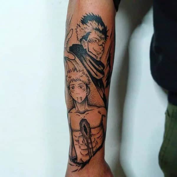 “Jujutsu Kaisen” Neck Tattoo