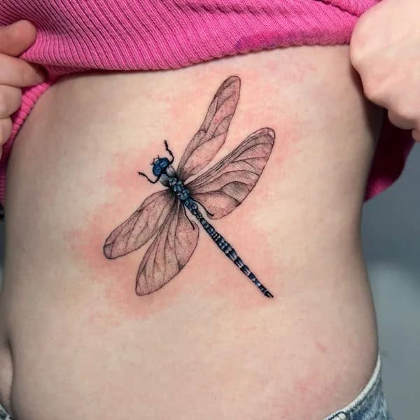 More Sublime Entries Of Dragonfly Tattoos