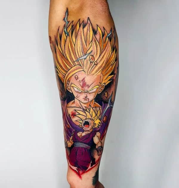 Anime Foot Tattoo