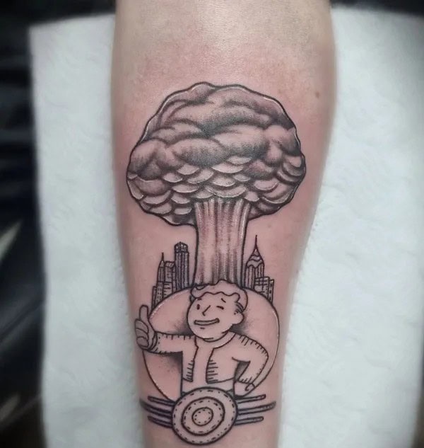 Mushroom Cloud Tattoo