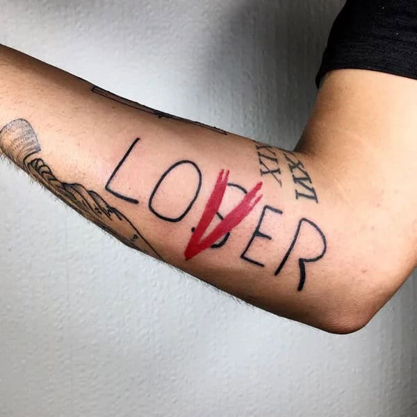 Evil Loser Lover tattoo