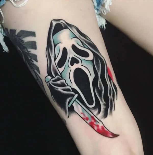 Scream Wrist Tattoo