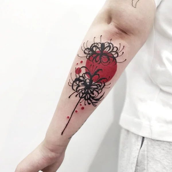 Demon Slayer Spider Lily Tattoo