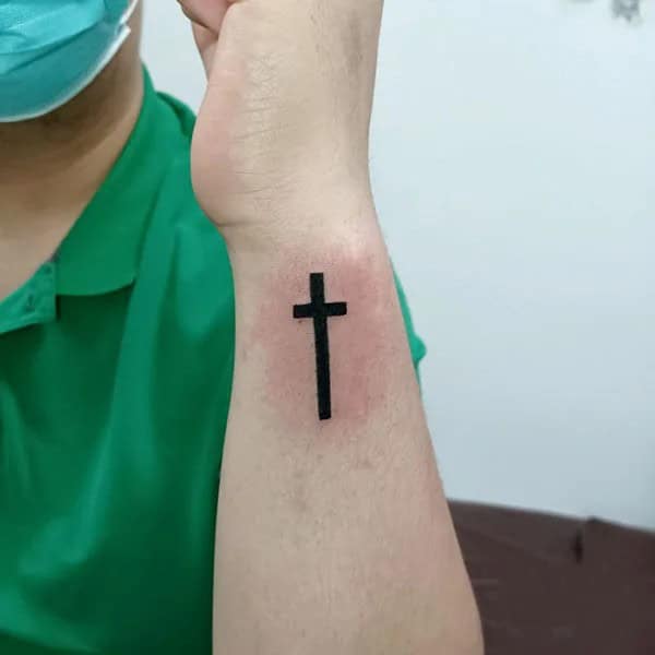 Simple Cross Tattoo