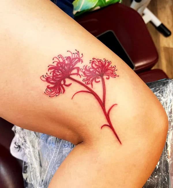 Demon Slayer Spider Lily Tattoo