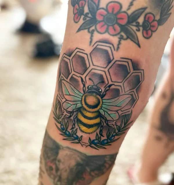 Bee Knee Tattoo