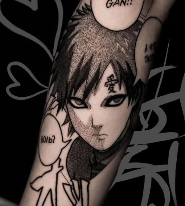 More Gaara Tattoos To Check Out For Gaining Inspiration