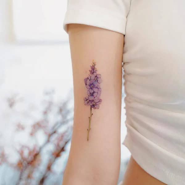 Small Violet Tattoo