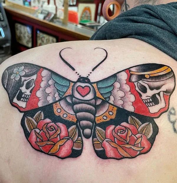 More Death Moth Tattoos That Can’t Be Ignored!