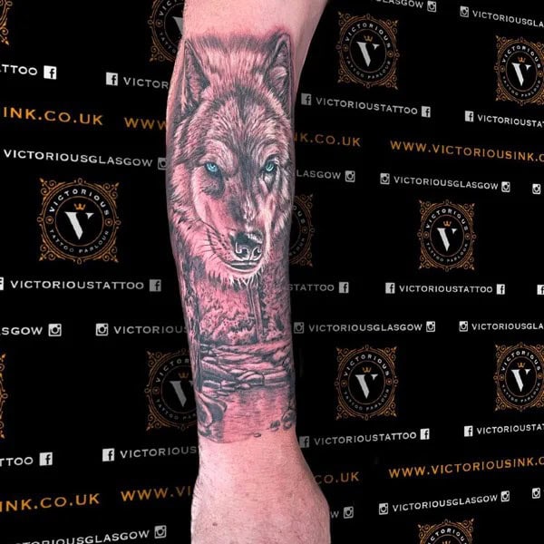 Forearm Wolf Tattoo